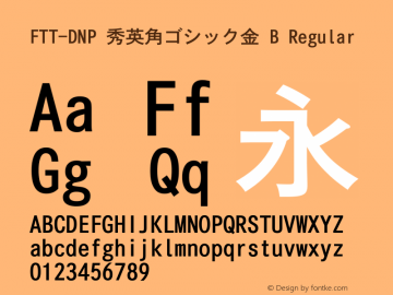 FTT-DNP 秀英角ゴシック金 B