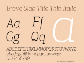 Breve Slab Title