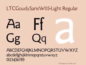 LTCGoudySansW05-Light