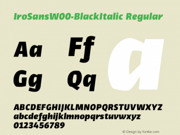 IroSansW00-BlackItalic