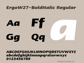 ErgoW27-BoldItalic