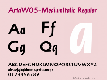 ArtaW05-MediumItalic