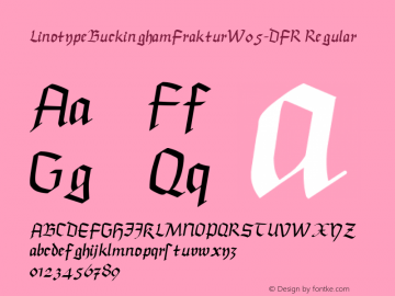 LinotypeBuckinghamFrakturW05-DFR