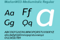 MarlonW03-Mediumitalic