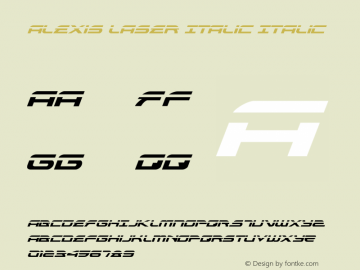 Alexis Laser Italic