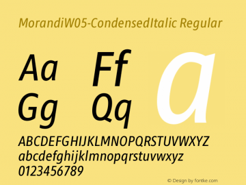 MorandiW05-CondensedItalic