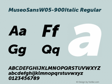 MuseoSansW05-900Italic