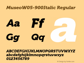 MuseoW05-900Italic