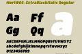 MorlW05-ExtraBlackItalic