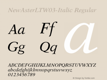 NewAsterLTW03-Italic