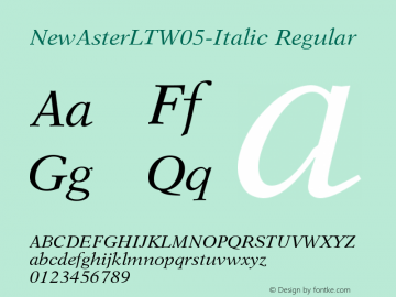 NewAsterLTW05-Italic