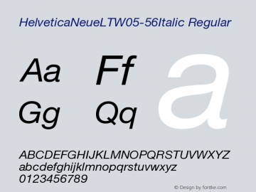 HelveticaNeueLTW05-56Italic
