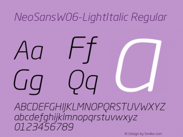 NeoSansW06-LightItalic