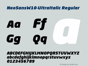 NeoSansW10-UltraItalic