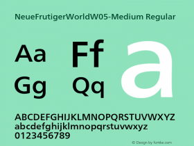 NeueFrutigerWorldW05-Medium