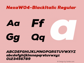 NexaW04-BlackItalic