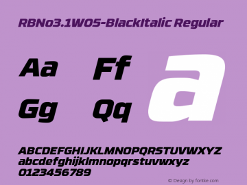 RBNo3.1W05-BlackItalic