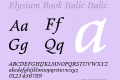 Elysium Book Italic