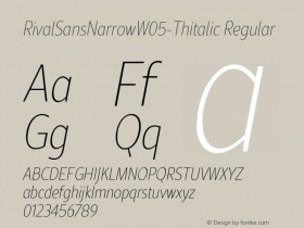 RivalSansNarrowW05-Thitalic