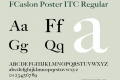 FCaslon Poster ITC