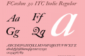 FCaslon 30 ITC Italic