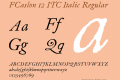 FCaslon 12 ITC Italic