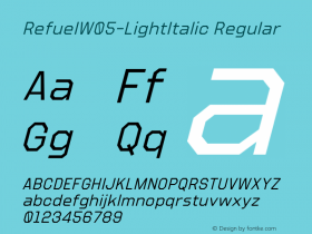 RefuelW05-LightItalic