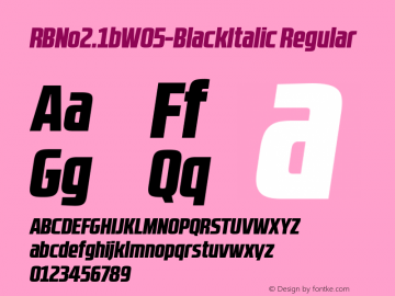 RBNo2.1bW05-BlackItalic