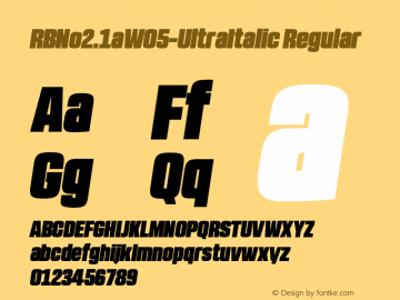 RBNo2.1aW05-UltraItalic