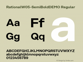 RationalW05-SemiBoldDEMO