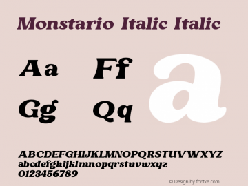 Monstario Italic