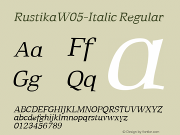 RustikaW05-Italic