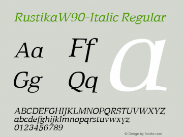 RustikaW90-Italic