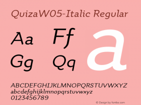 QuizaW05-Italic