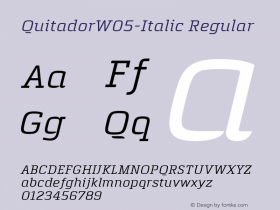 QuitadorW05-Italic