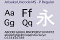 Arisaka Unicode MS - P