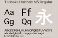 Tarisaka Unicode MS