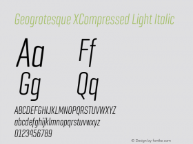 Geogrotesque XCompressed