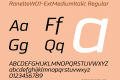 RanelteW01-ExtMediumItalic