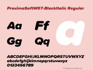 ProximaSoftW07-BlackItalic