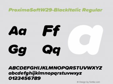 ProximaSoftW29-BlackItalic