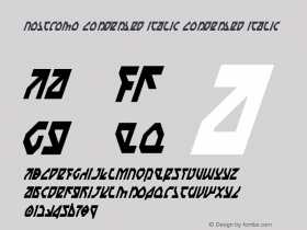 Nostromo Condensed Italic