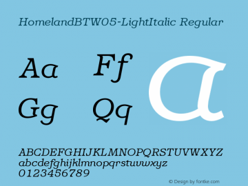 HomelandBTW05-LightItalic