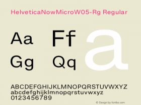 HelveticaNowMicroW05-Rg