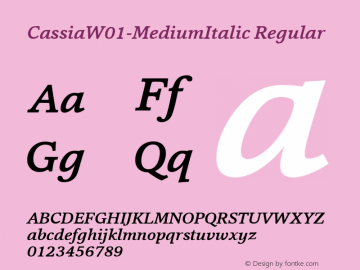 CassiaW01-MediumItalic