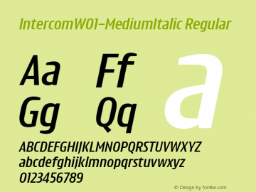 IntercomW01-MediumItalic