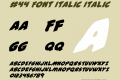 #44 Font Italic