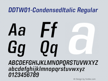 DDTW01-CondensedItalic