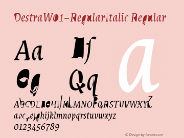 DestraW01-RegularItalic