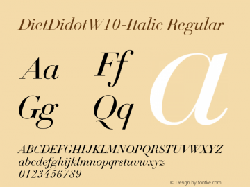 DietDidotW10-Italic